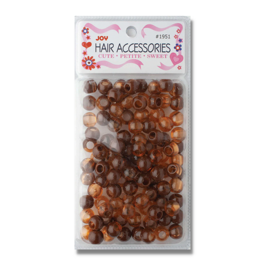 Rounded Hair Beads - Medium