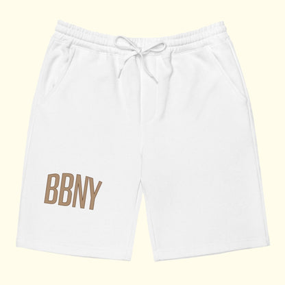 BBNY Unisex Fleece Sweatshorts | Logo on Front