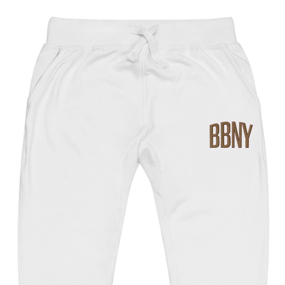 BBNY Unisex Fleece Sweatpants | Logo on Front